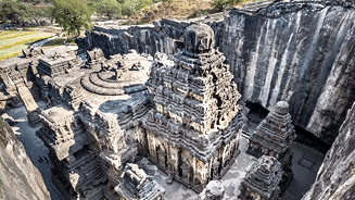 Ellora caves is famous destination in maharashtra